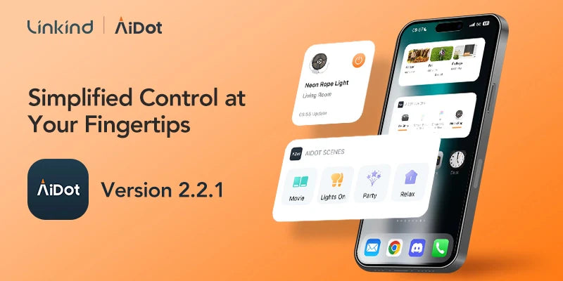 تحديث تطبيق AiDot 2.2.1: أدوات واجهة مستخدم (Widgets) جديدة وميزات تحكم ذكي عن بعد