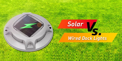 solar vs wired dock lights