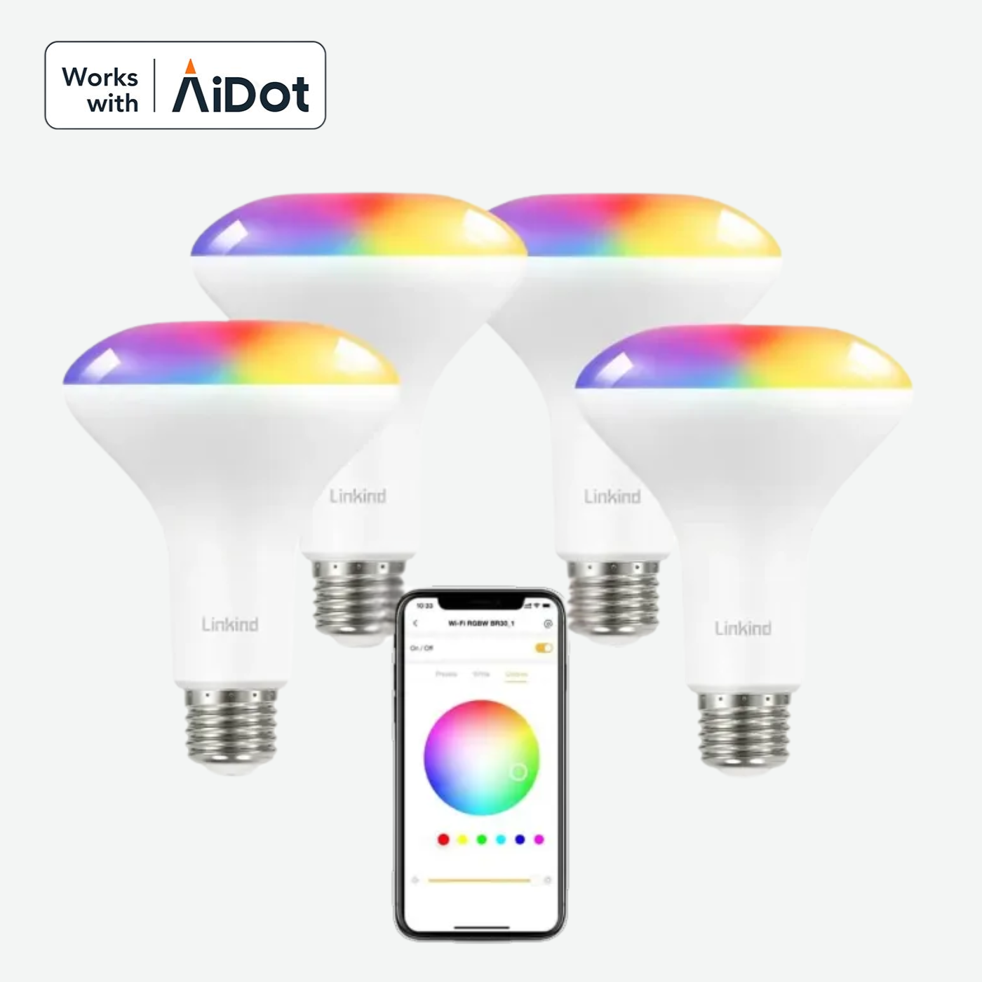 Linkind Smart Light Bulbs BR30 - 850lm