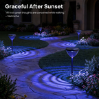 Linkind SP6 Smart Solar Pathway Lights,Engineered for Long-Term Outdoor Performance(5 Built-in Light Patterns, App&Voice Control, 16 Million Color, IP67 Waterproof)