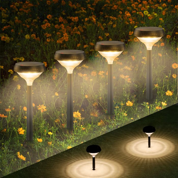 Linkind SP3 Solar Pathway Lights (200lm, Auto On/Off, IP54 Waterproof)