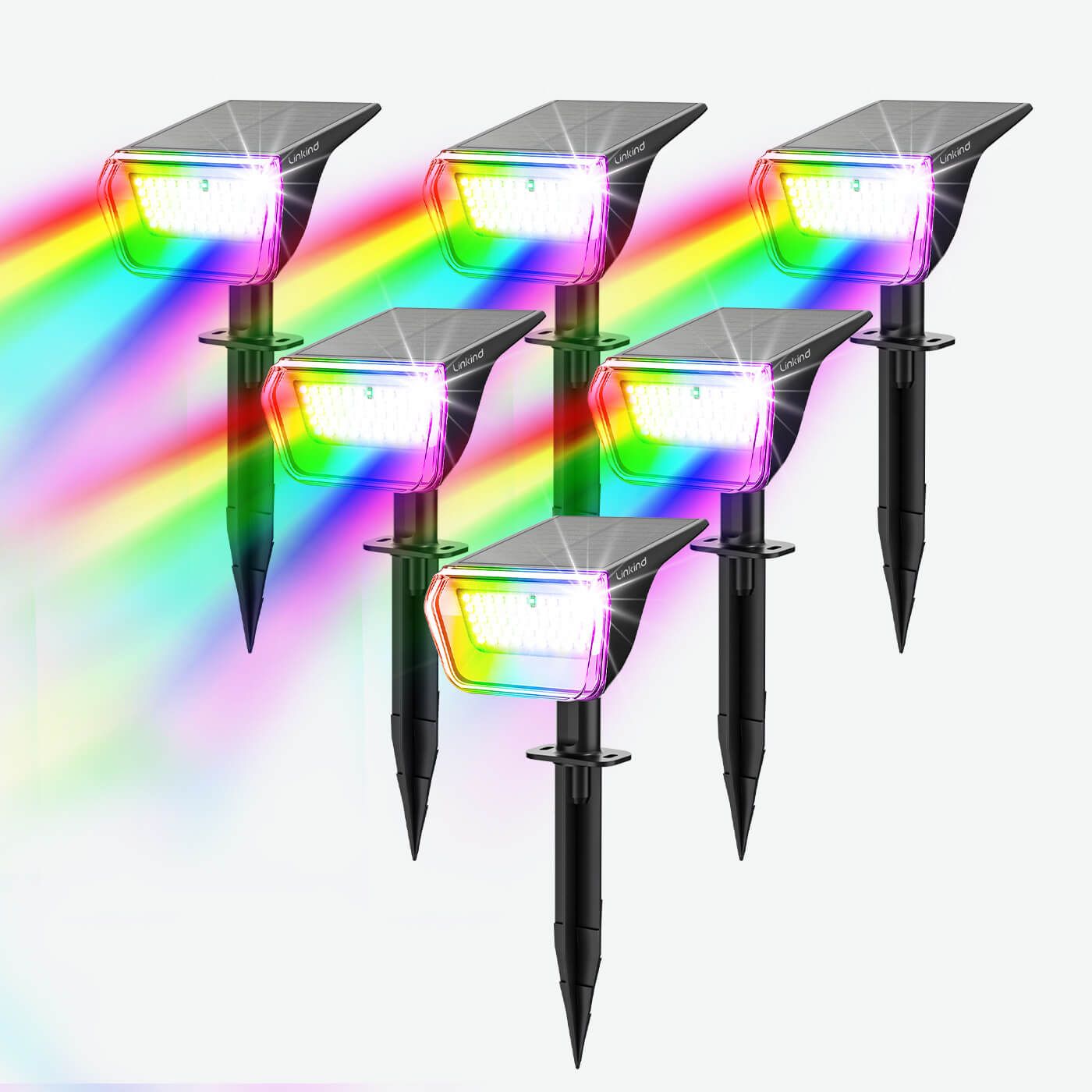 Linkind SP004 Outdoor Solar Spotlights (800lm, 60LEDs, 110° Beam angle, IP67 Waterproof)