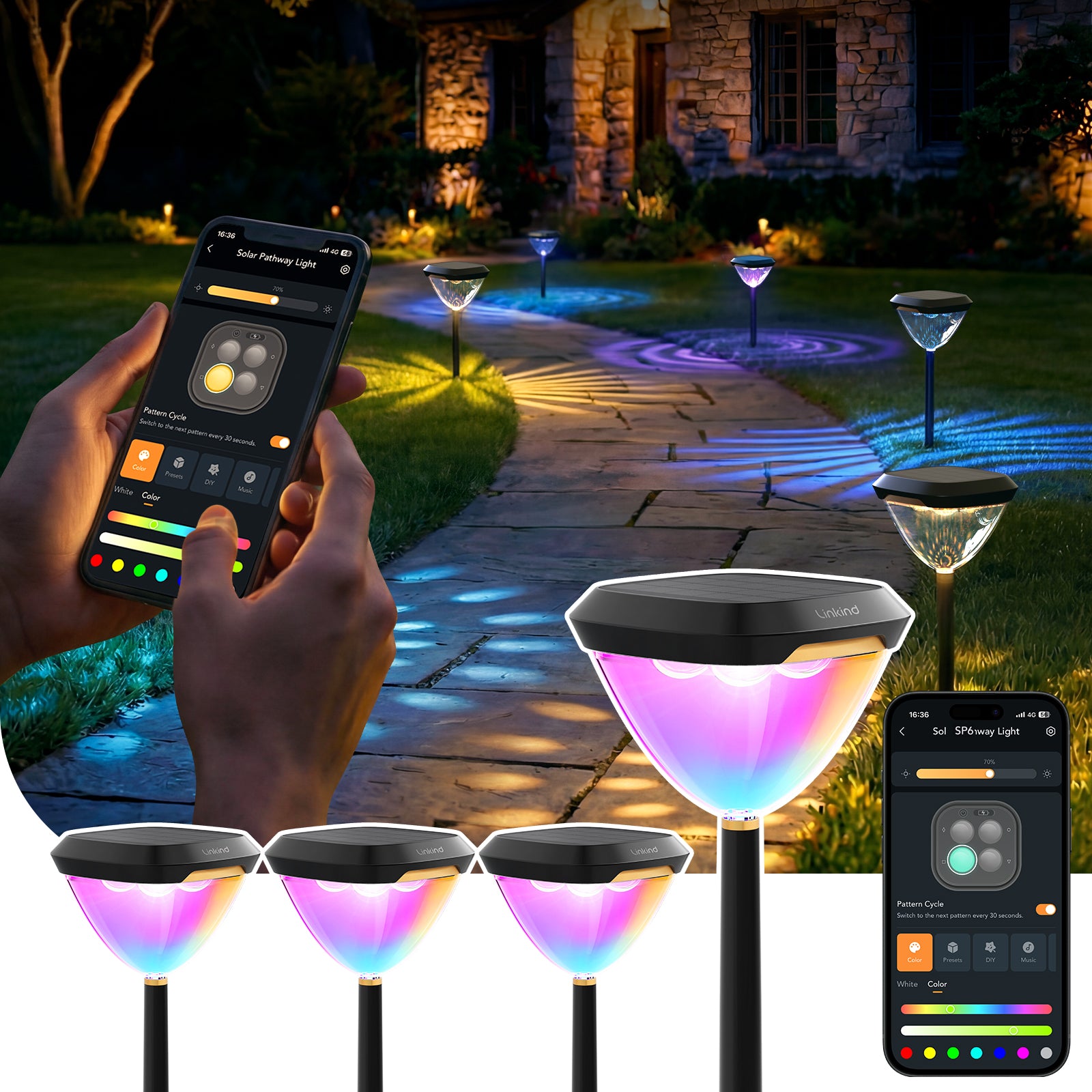 Linkind SL5C Smart Outdoor Solar Spotlight