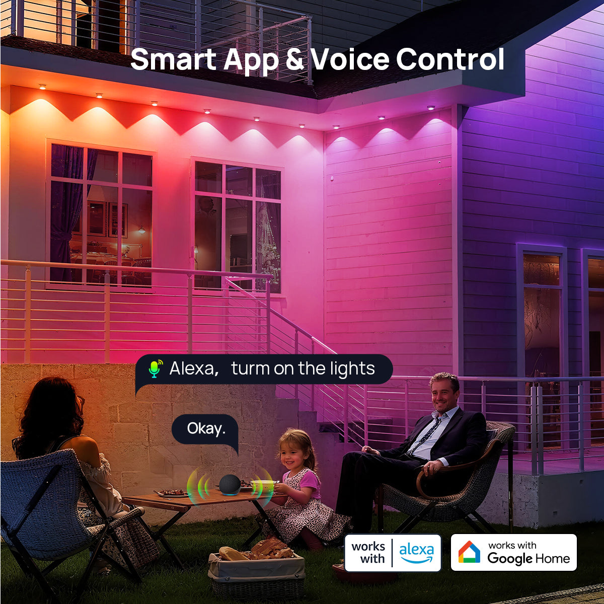 Linkind HP2 Smart Permanent Outdoor Lights 100ft