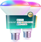 Linkind  Matter Smart RGBTW Light Bulbs BR30 - 650lm