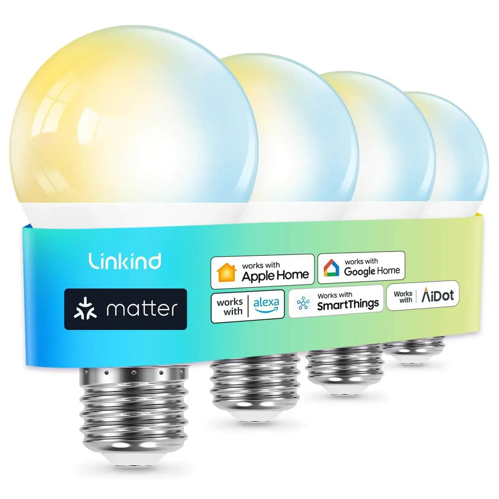 Linkind Matter Smart RGBTW Light Bulb A19-800lm