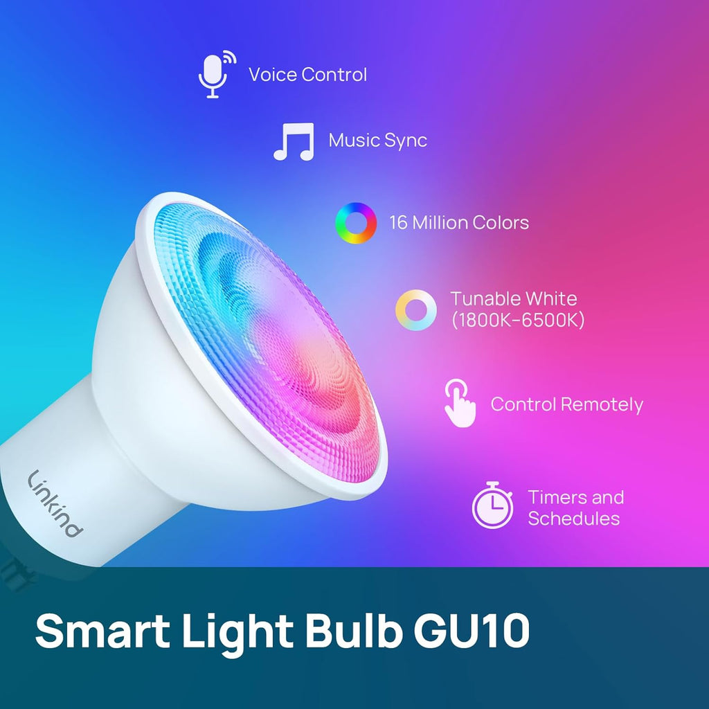 Linkind GU10 Matter Smart Light Bulbs