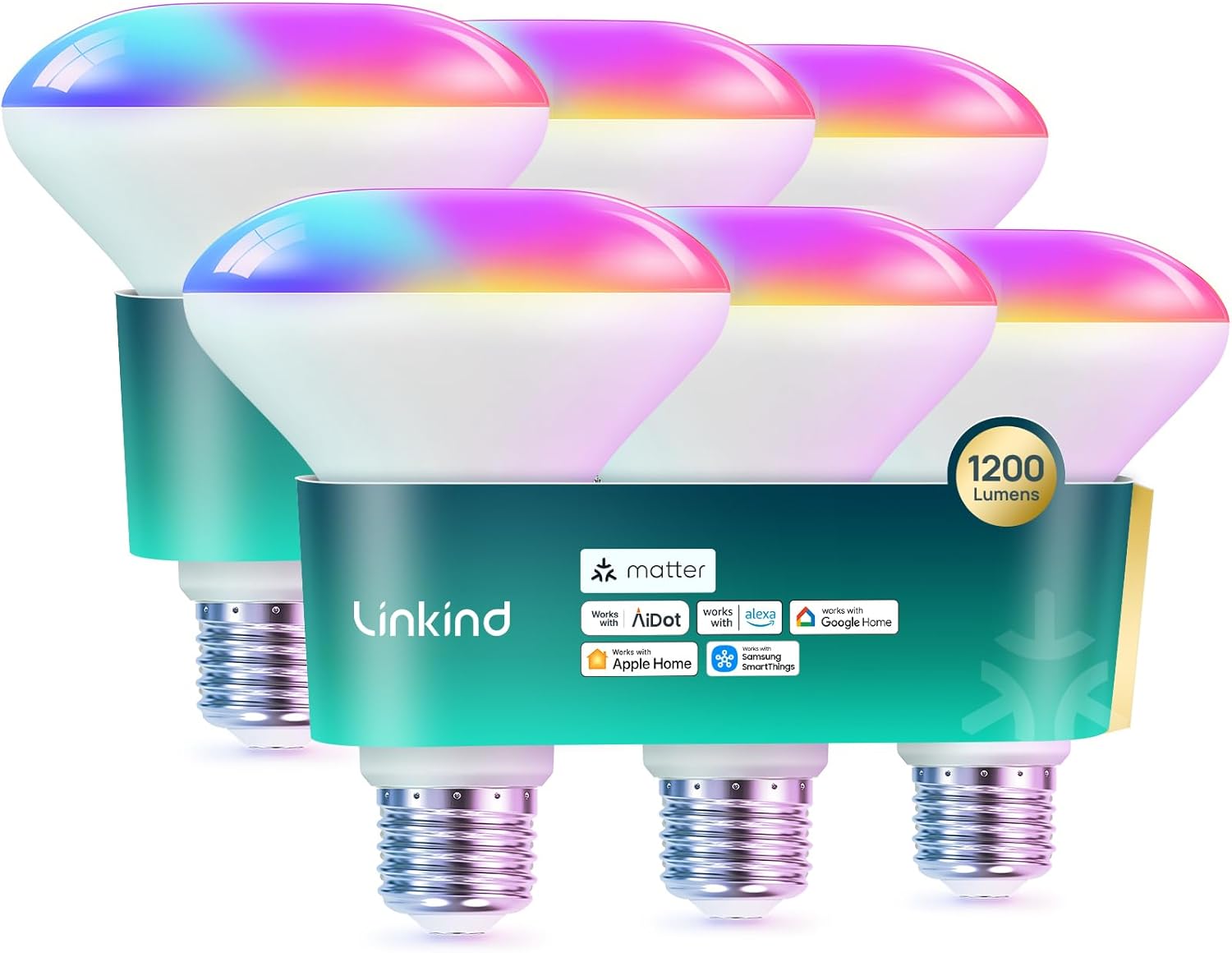 Linkind Matter Smart Light Bulbs BR30  - 1200lm