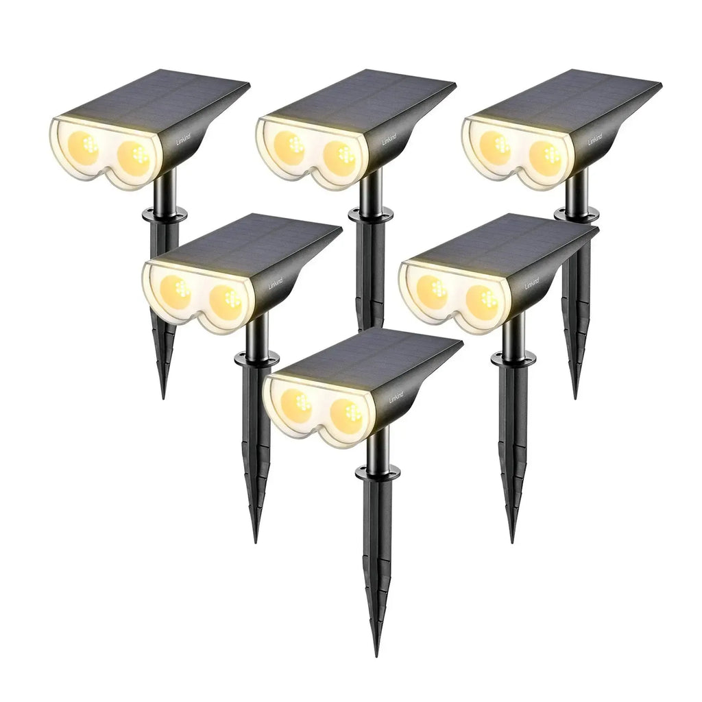 Linkind StarRay Outdoor Solar Spotlight (650lm, 22LEDs, IP65 Waterproof, 90° Beam angle)
