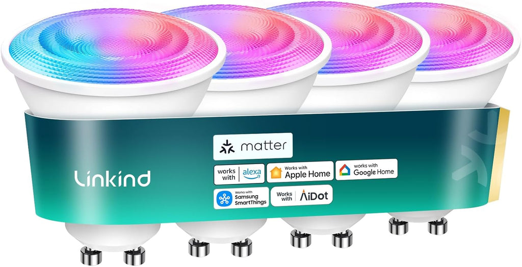Linkind GU10 Matter Smart Light Bulbs