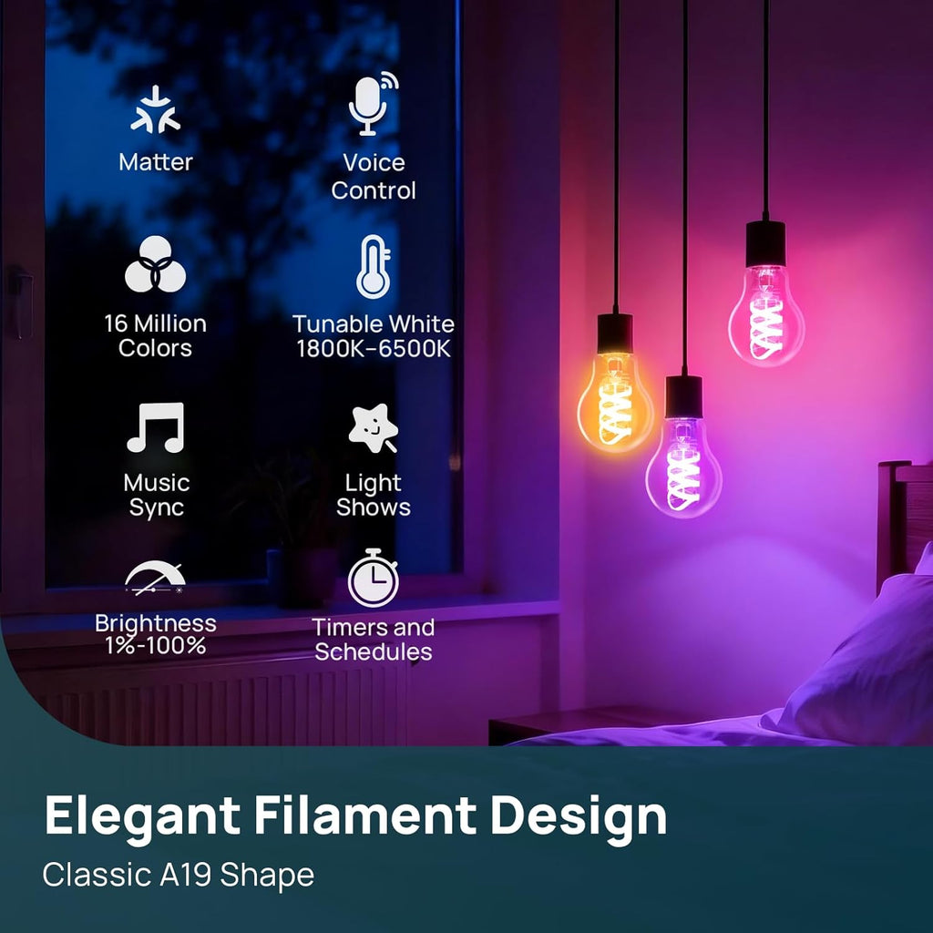 Linkind Matter Smart Filament Bulb A19