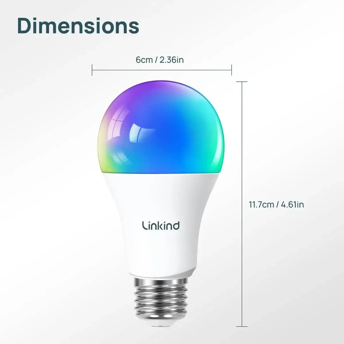 Linkind  Matter Smart RGBTW Light Bulb  A19 - 1100lm