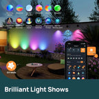Linkind SL5C Smart Outdoor Solar Spotlight (150lm, App&Voice Control, 16 Million Color, IP67 Waterproof)