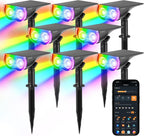 Linkind SL5C Smart Outdoor Solar Spotlight (150lm, App&Voice Control, 16 Million Color, IP67 Waterproof)