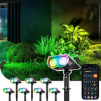 Linkind SL5C Smart Outdoor Solar Spotlight (150lm, App&Voice Control, 16 Million Color, IP67 Waterproof)