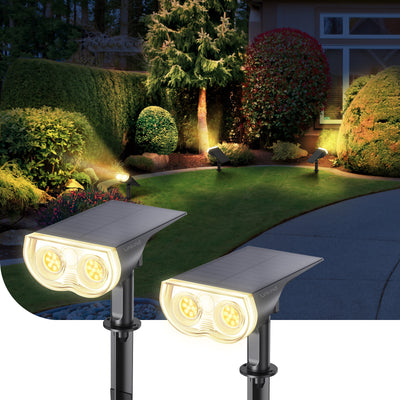 Linkind StarRay Outdoor Solar Spotlight (650lm, 22LEDs, IP65 Waterproof, 90° Beam angle)