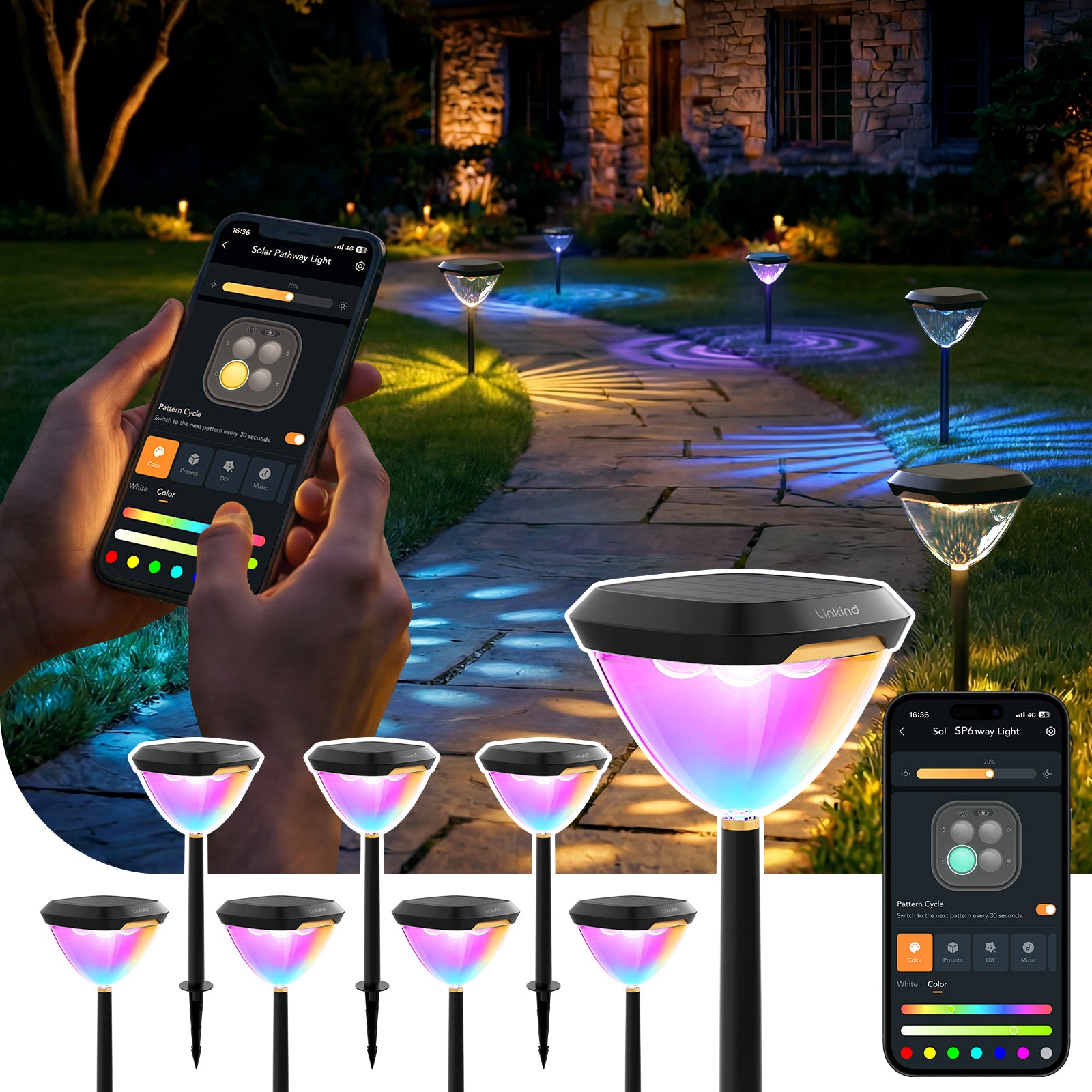 Linkind SL5C Smart Outdoor Solar Spotlight
