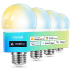 Linkind A19 Matter Smart CCT Light Bulbs - 800lm
