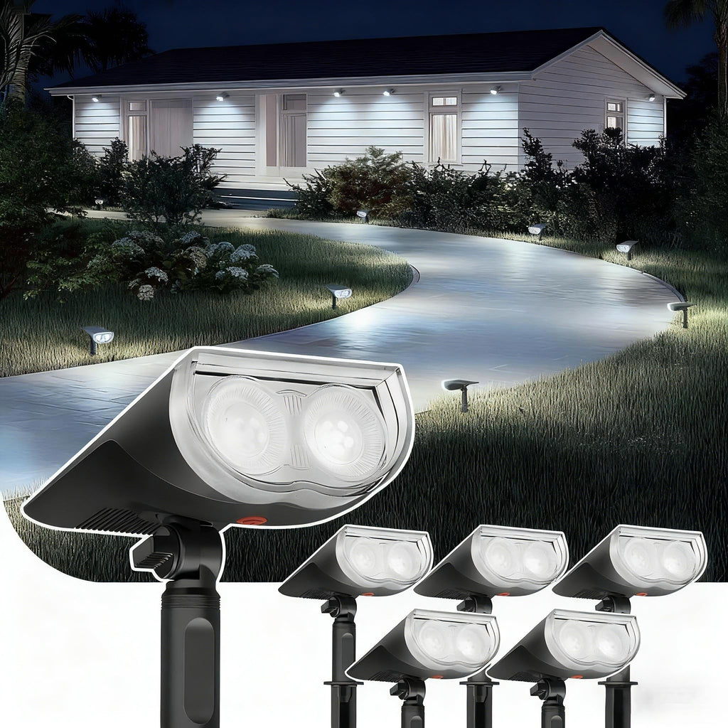 Linkind StarRayS Outdoor Solar Spotlights (350lm, 10LEDs, IP67 Waterproof, 90° Beam angle)