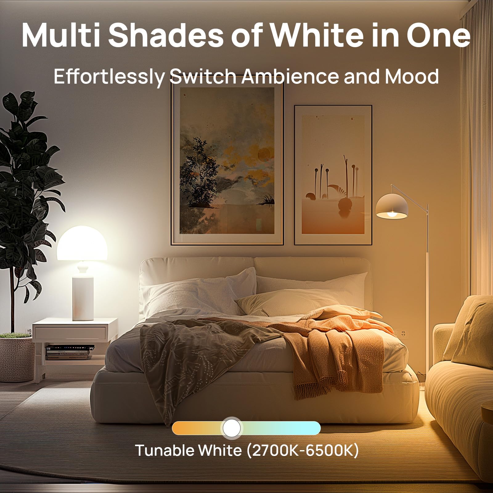 Linkind A19 CCT Smart LED Light Bulbs - Tunable White- 800lm