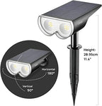 Linkind StarRay Outdoor Solar Spotlight (650lm, 22LEDs, IP65 Waterproof, 90° Beam angle)
