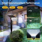 Linkind StarRayS Outdoor Solar Spotlights (350lm, 10LEDs, IP67 Waterproof, 90° Beam angle)