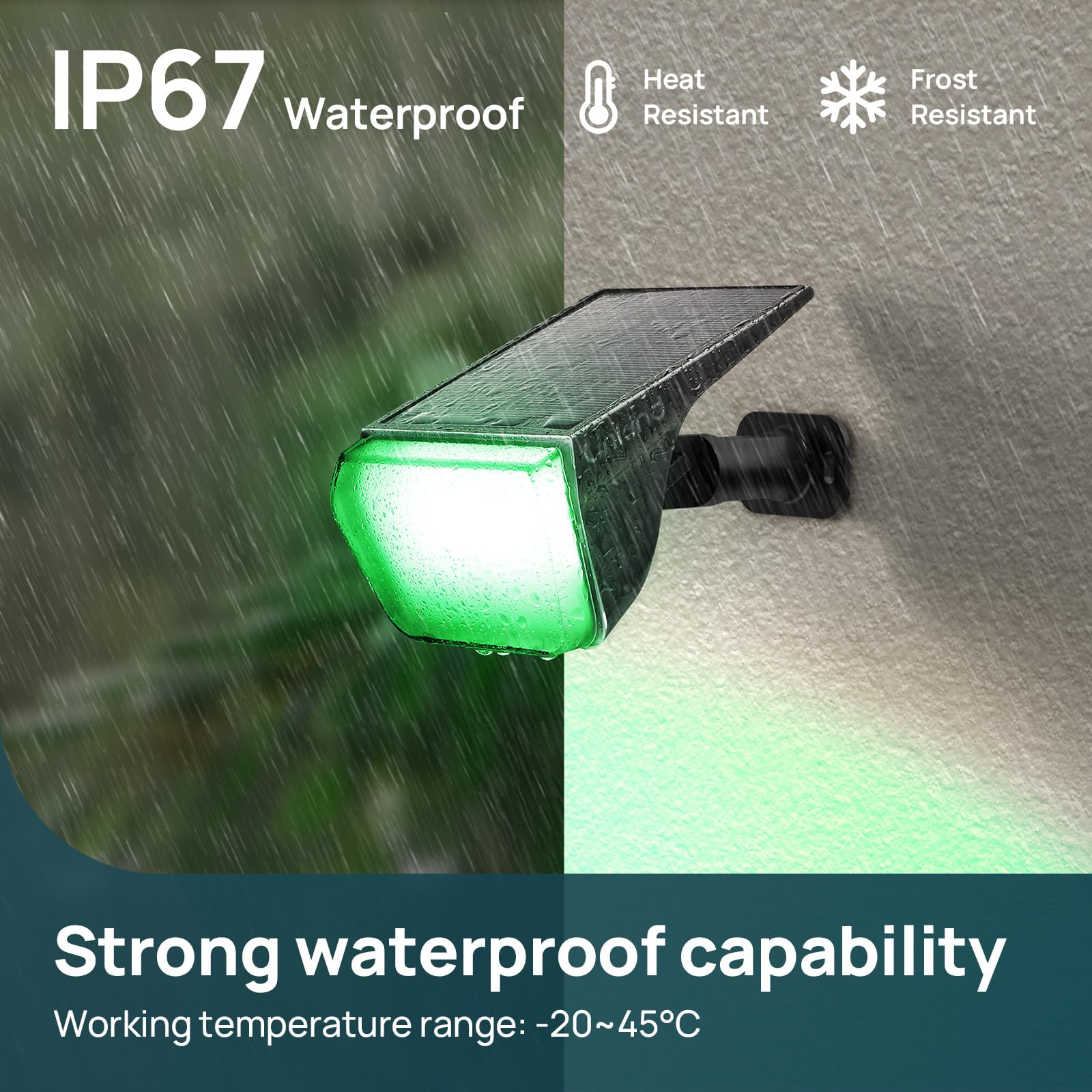 Linkind SP004 Outdoor Solar Spotlights (800lm, 60LEDs, 110° Beam angle, IP67 Waterproof)
