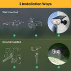 Linkind StarRayS Outdoor Solar Spotlights (350lm, 10LEDs, IP67 Waterproof, 90° Beam angle)