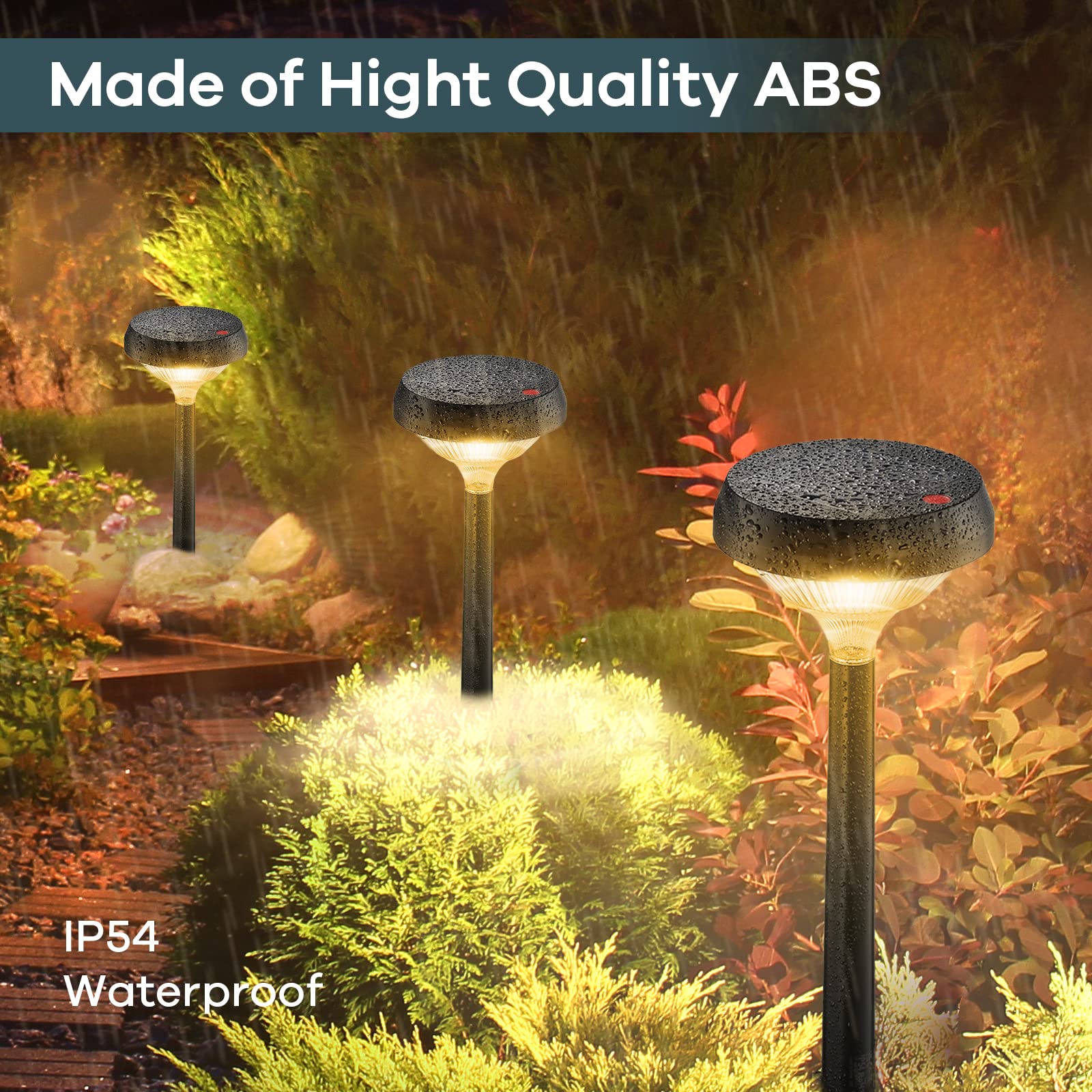 Linkind SP3 Solar Pathway Lights (200lm, Auto On/Off, IP54 Waterproof)