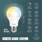 Linkind A19 CCT Smart LED Light Bulbs - Tunable White- 800lm
