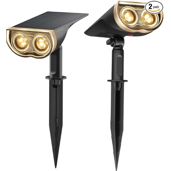 Linkind StarRayS Outdoor Solar Spotlights (350lm, 10LEDs, IP67 Waterproof, 90° Beam angle)